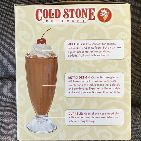 Cold Stone Creamery glasses set NIB - Picture 5 of 5